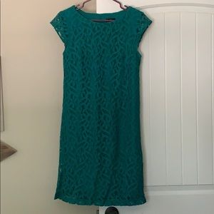 R & K Originals Teal Lace Dress